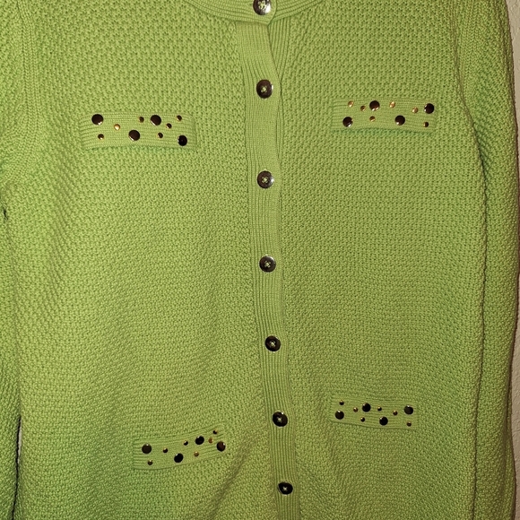 Susan Graver 2 Piece Cardigan Sweater W/tank Size Large - Picture 5 of 8